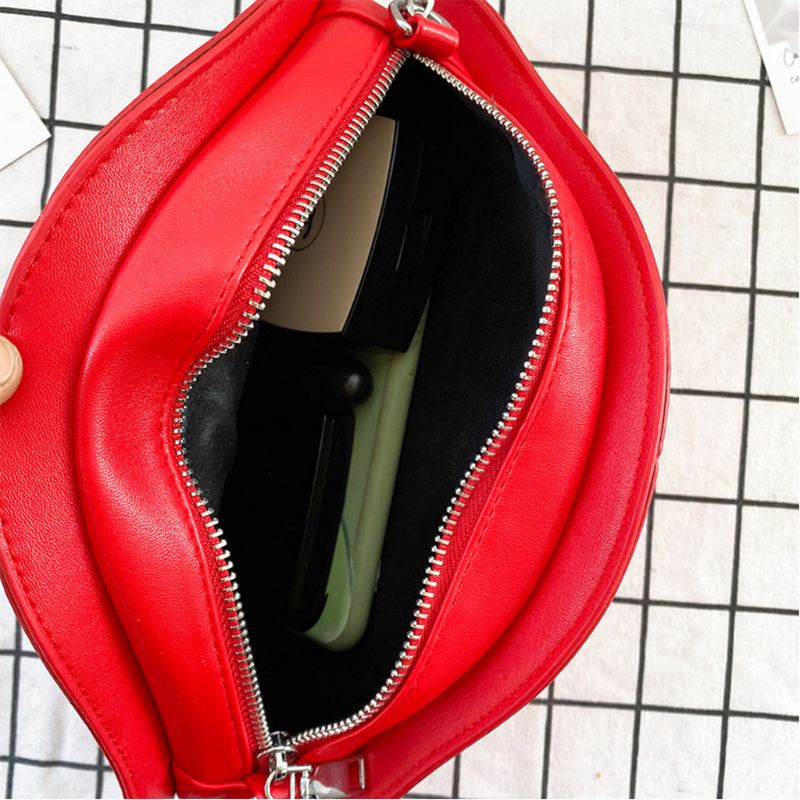 Túi Da PU Đeo Chéo Hình Nấm Thời Trang Dành Cho Nữ