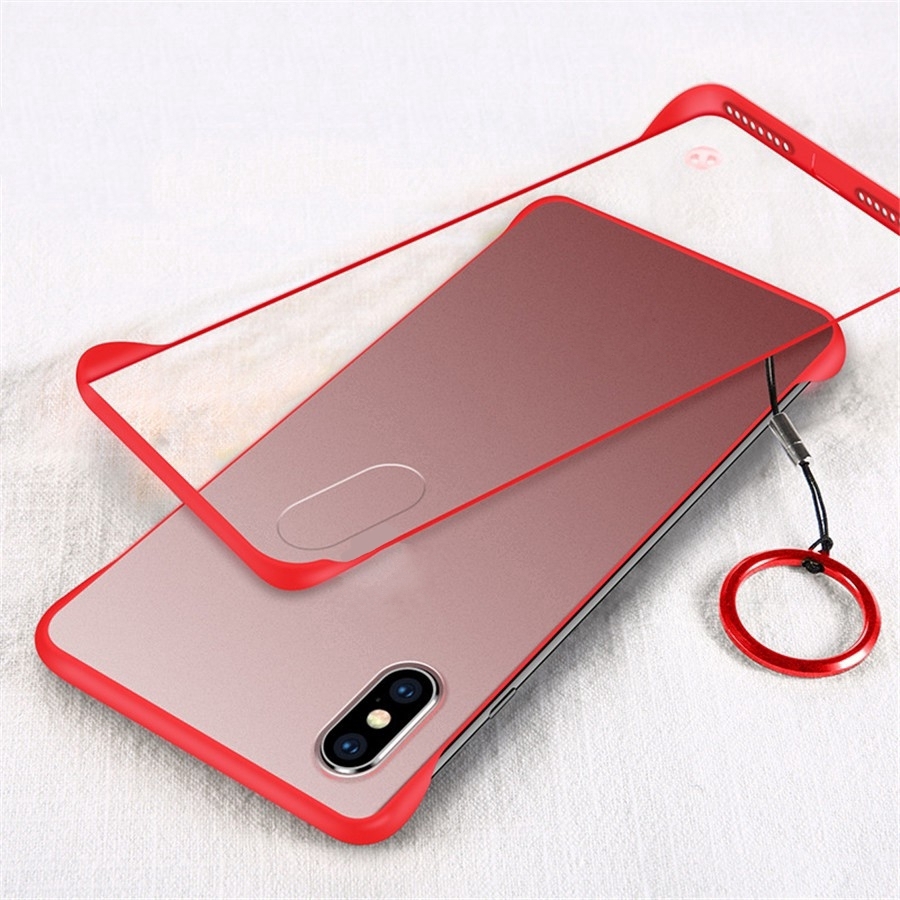 Ốp điện thoại trong suốt siêu mỏng không viền cho 7 8 Plus XS Max