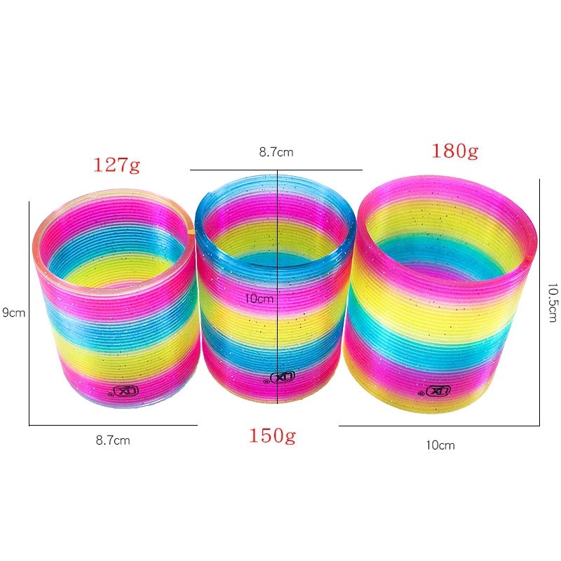 Slinky - Lò xo ma thuật cầu vồng 8cm (loại 1) siêu cool - Đồ chơi vận động