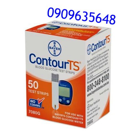 Que thử đường huyết Bayer Contour TS 50