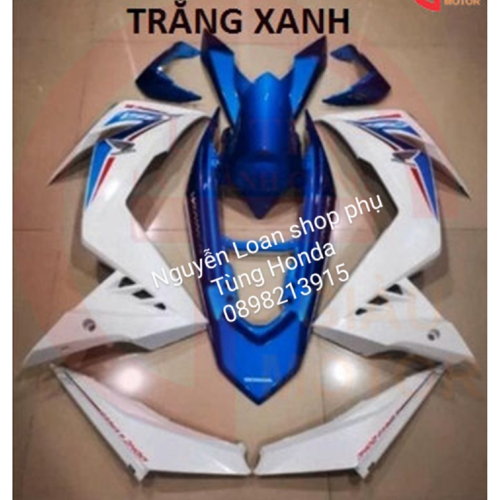 HONDA - DÀN ÁO CHO XE WINNER 150  V1 ĐỜI  2018 MÀU XANH ĐEN  FULL DÀN MÀU 9 MÓN ZIN CHÍNH HÃNG