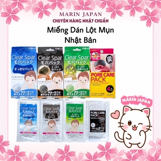 Miếng lột mụn đầu đen ở mũi Clear Spar Nhật Bản 1 hộp 10 miếng