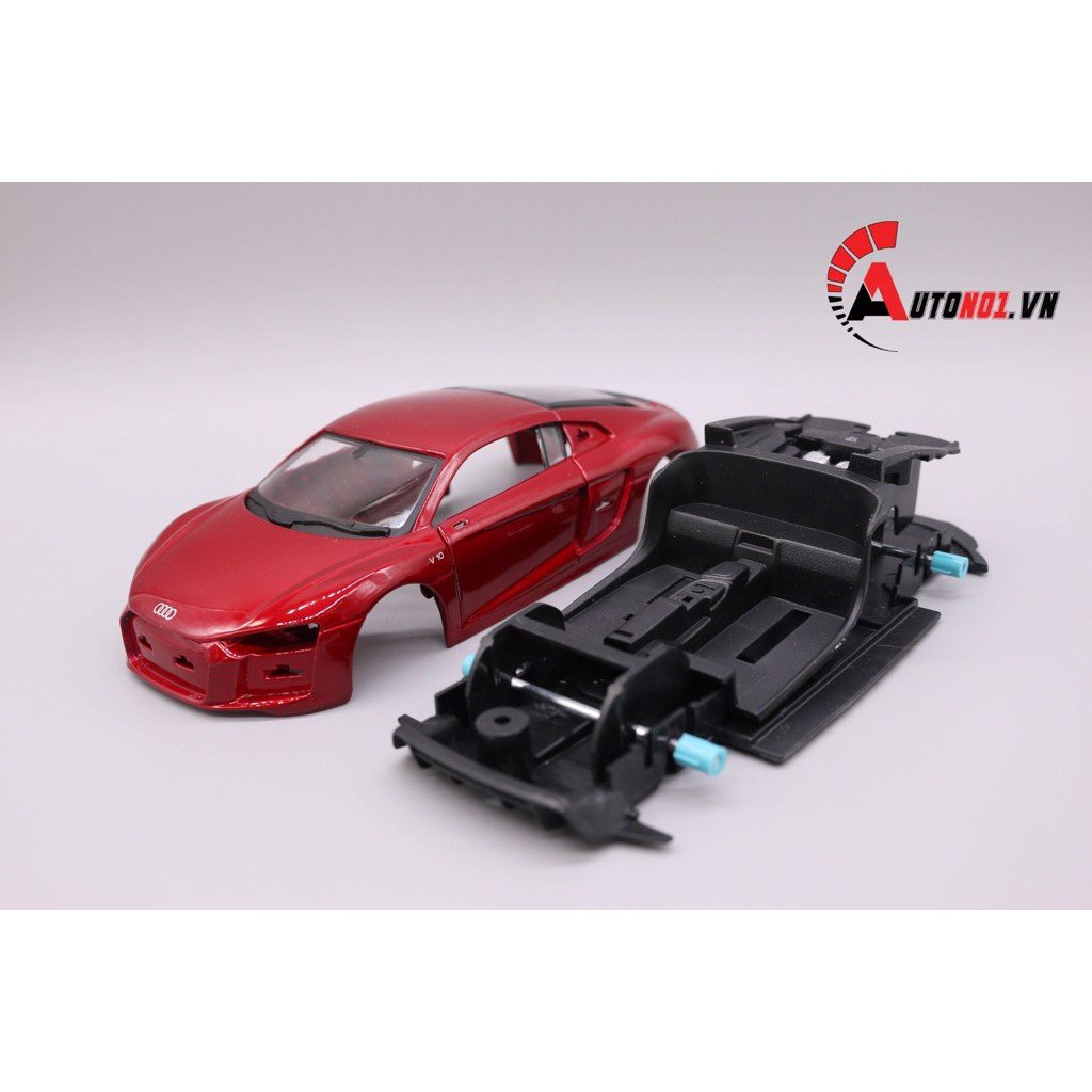 MÔ HÌNH XE AUDI R8 V10 PLUS RED 1:24 LẮP GHÉP MAISTO 6378