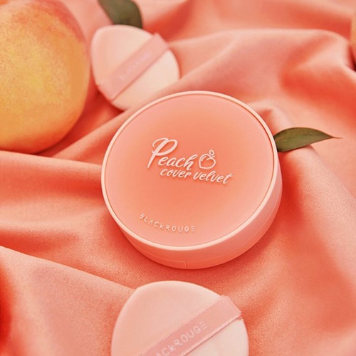 Phấn Nước Black Rouge Peach Cover Velvet Cushion SPF 50+ PA++++