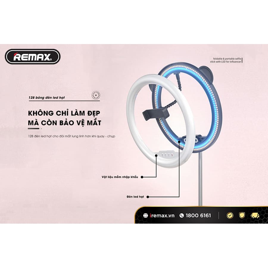 Gậy livestream Gấp gọn 58cm đèn LED 3 Chế độ màu quay video tiện dụng WK WT-P11 | BigBuy360 - bigbuy360.vn