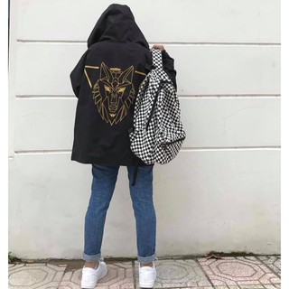 Áo khoác dù đầu sói