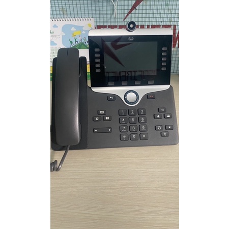 Điện thoại Voip Cisco 8845, Sử dụng cho tổng đài của Cisco hoặc 3CX, màn hình màu, có camera
