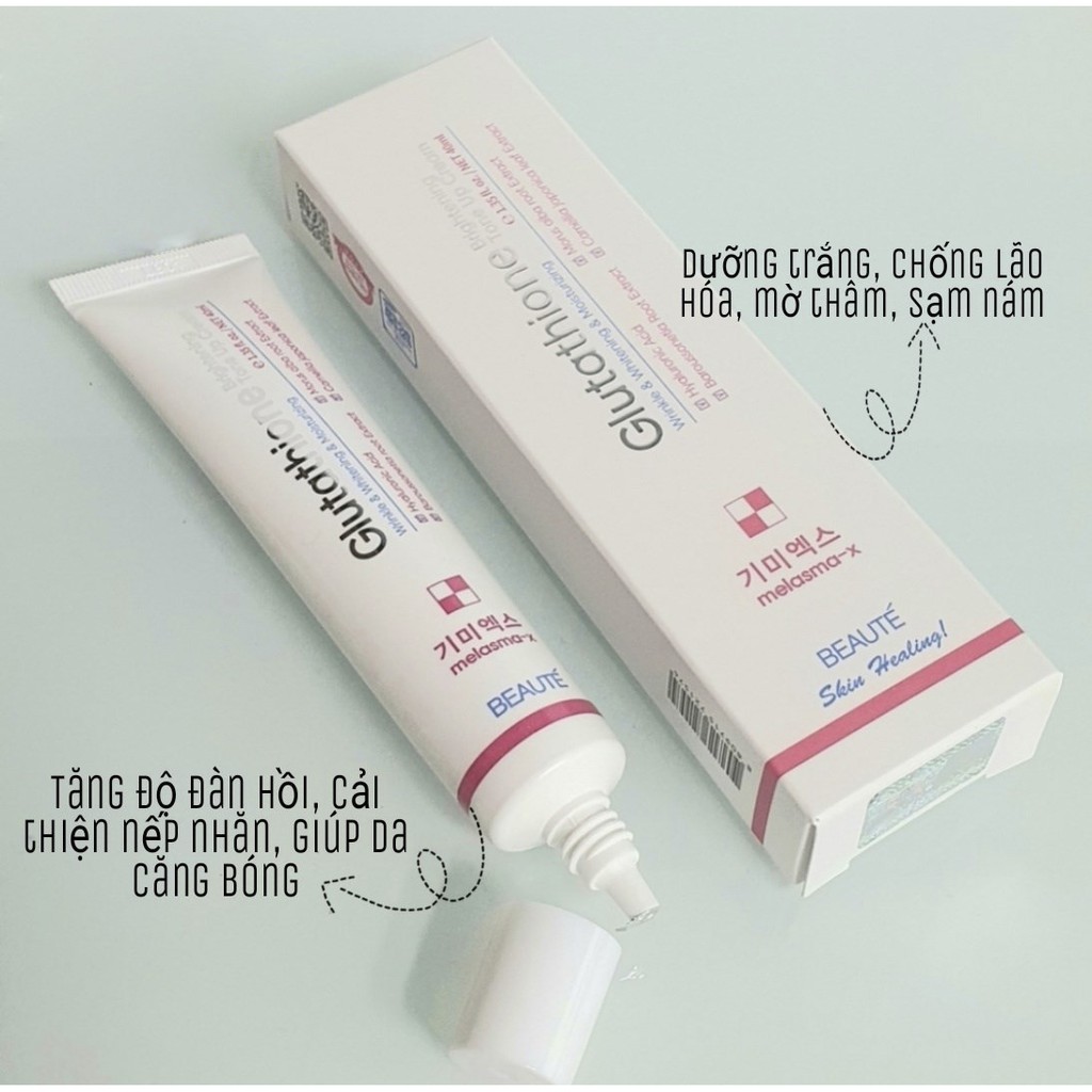 Kem dưỡng trắng da chống lão hóa MELASMA-X Glutathione Brightening tone up cream Beauté chống lão hóa- HONGS BEAUTY