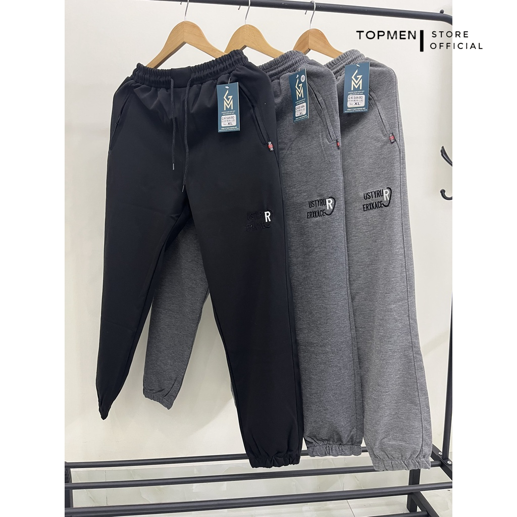 Quần jogger nam TOPMEN cao cấp chất nỉ sạn
