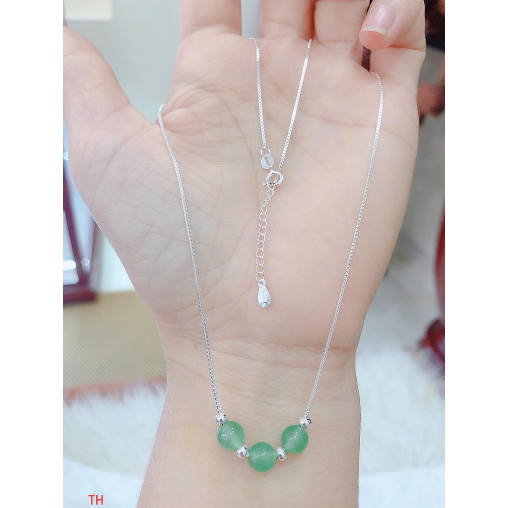 Dây chuyền ngọc bạc ta