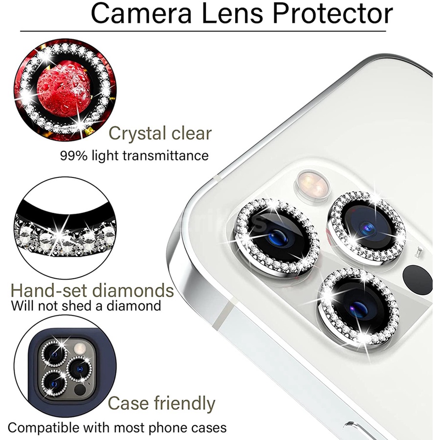 Kính Cường Lực Bảo Vệ Camera Cho iPhone 11 12 13 Pro Max 12 13 Mini 11 12 13 Pro 11 12 13