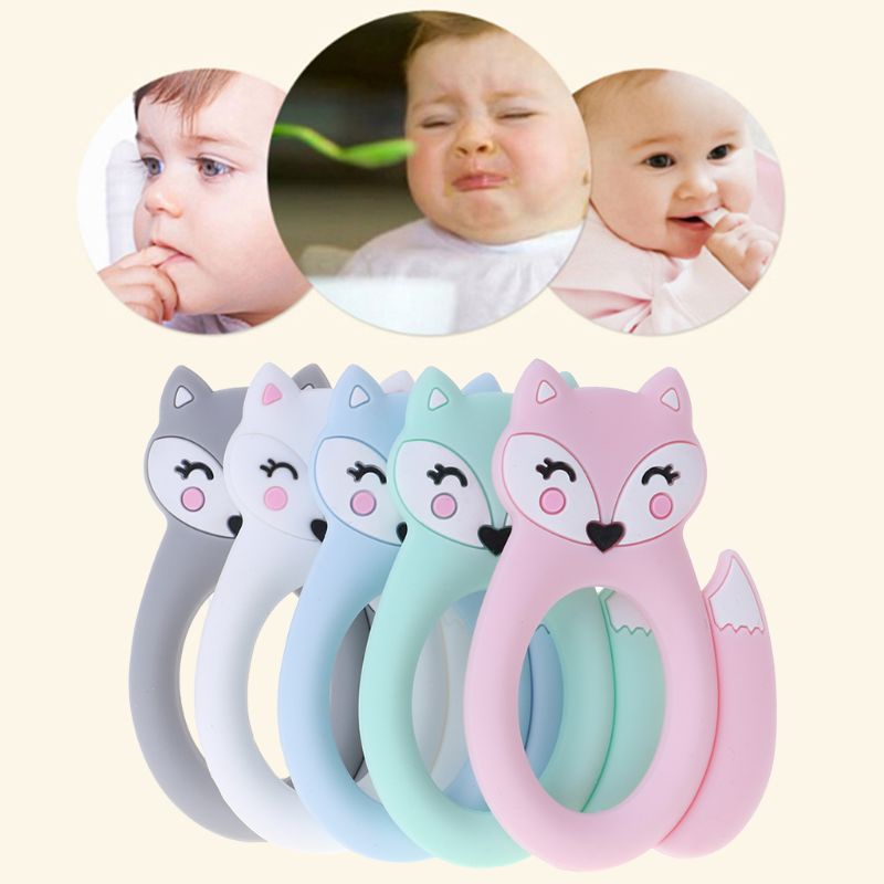 Mặt Vòng cổ Hình Cáo Ca Cáo Mát Xa Răng Cho Bé DIY