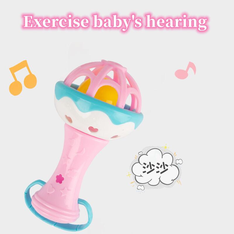 Xúc xắc gặm nướu Đồ chơi nhai cầm tay bằng cao su mềm cho bé Xúc xắc gặm nướu tiếng và cắn được cho bé sơ sinh bộ đồ chơi