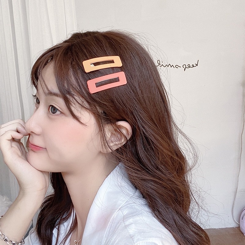 Set 10 Kẹp Tóc Màu Lì Kẹo Ngọt Nhiều Hình Dễ Thương Cho Nữ