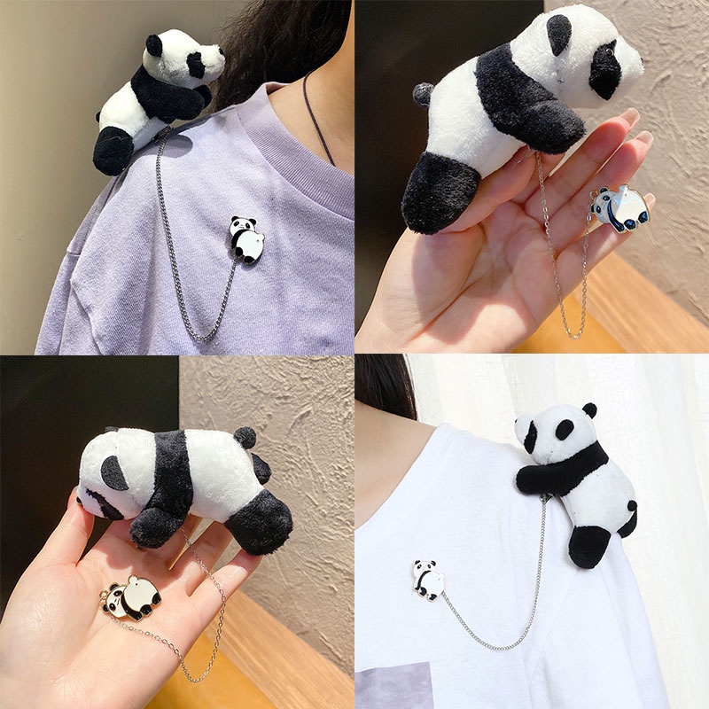 Ghim cài áo hình gấu trúc xinh xắn 2021