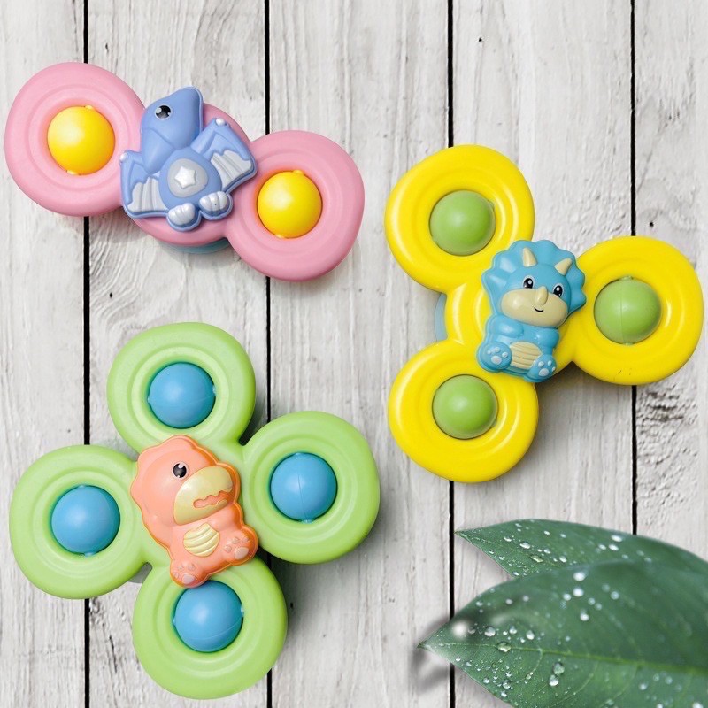 Đồ Chơi MushRoom Shop - Combo 3 Con Quay Fidget Spinner Kiểu Dáng Hoạt Hình Cho Bé