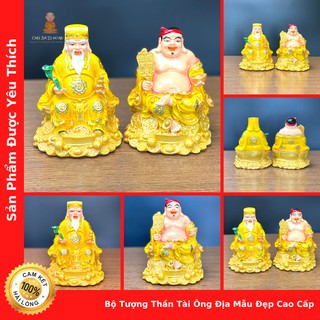 Bộ Tượng Thờ Ông Địa Thần Tài Đại Cát Đại Lợi - Cửa Hàng Thờ Cúng Sa Di Hoan Hỉ