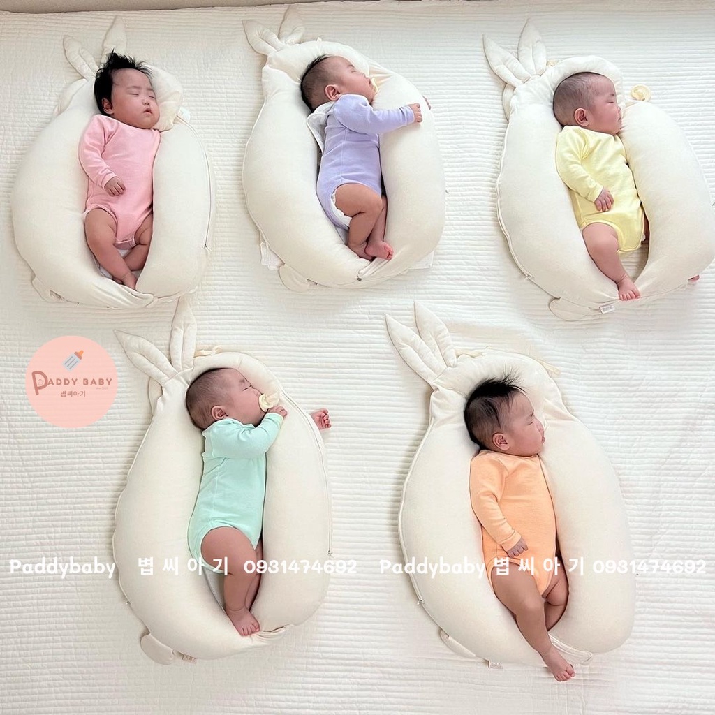 Gối chắn thỏ đa năng Raras nội địa Hàn cho bé - Made in Korea
