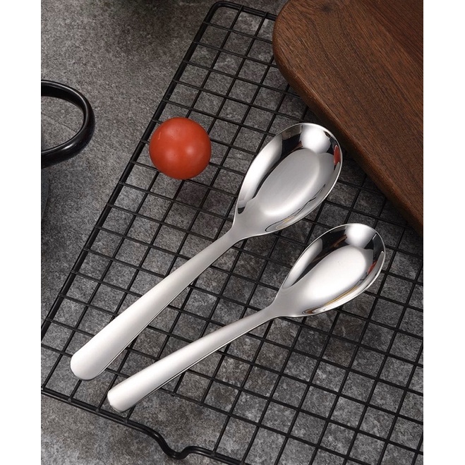 Muỗng thìa ăn cơm inox 304 nhiều màu 2 kích thước