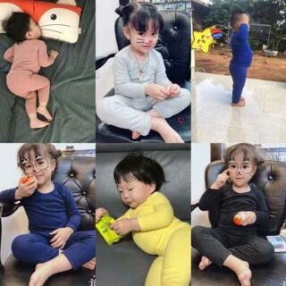 Combo 5 bộ cotton len be trái, bé gái 7-18kg chỉ 150k