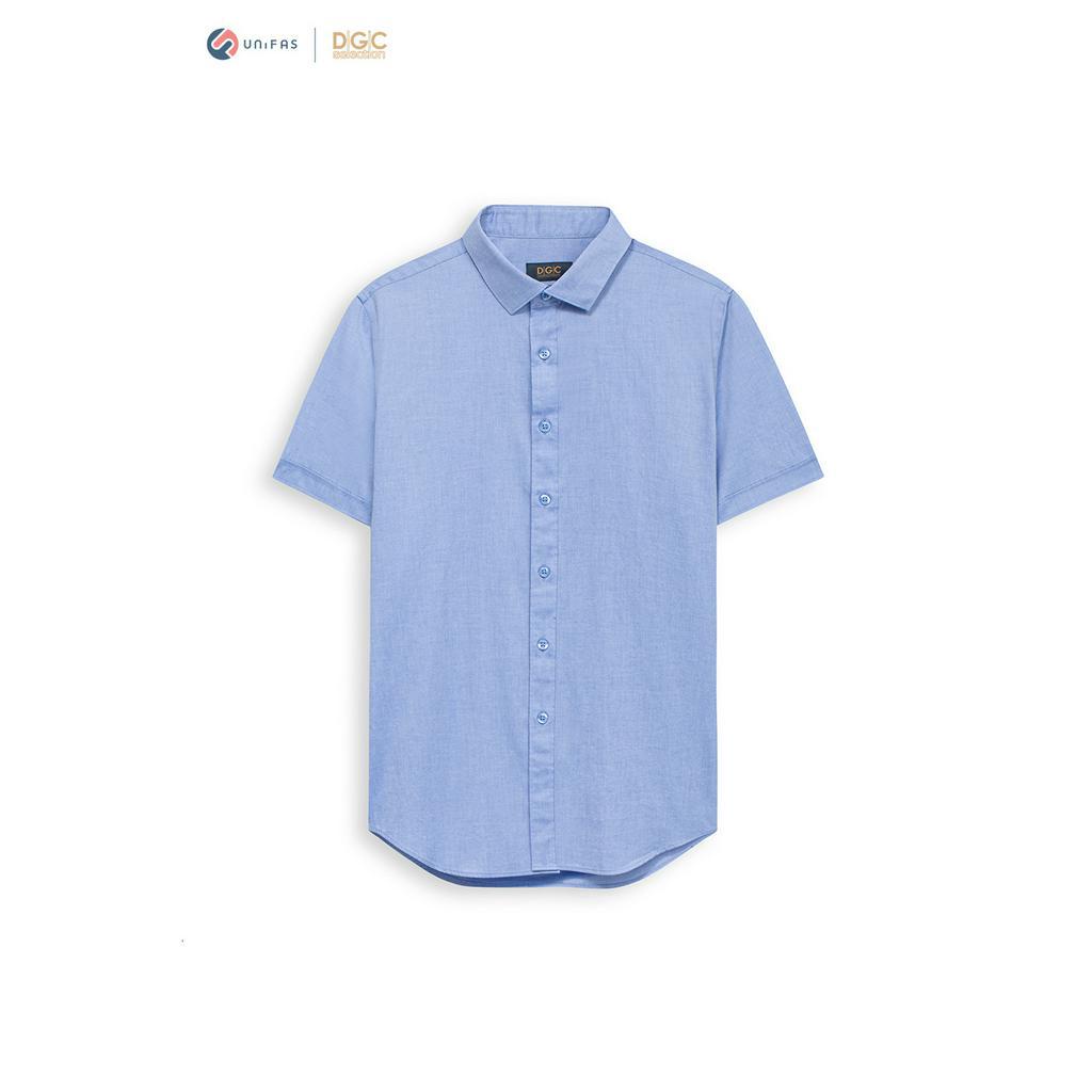 Áo sơ mi ngắn tay DGC-SASNBC26M chất liệu cotton 100%, Slim fit, thoáng mát, thấm hút mồ hôi tốt