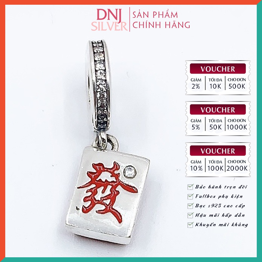 [Hàng cao cấp] Vòng tay bạc 925 cao cấp dành cho nữ - Vòng tay charm bạc Thần Tài Tụ Bảo, kinh doanh thuận lợi - DNB007