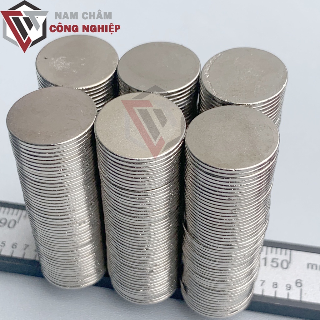 Nam châm tròn 15x1mm, 15x2mm, 15x3mm, 15x5mm nam châm đất hiếm