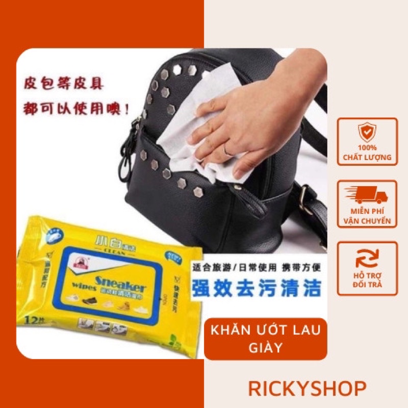 ❤KHĂN GIẤY ƯỚT LAU GIÀY SIÊU HÓT sạch sẽ tiện dụng dễ dàng mang theo
