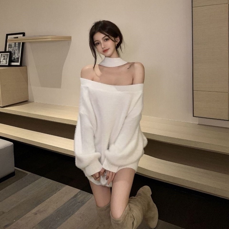 MẪU ÁO LEN TRỄ VAI THIẾT KẾ MẶC ĐC 2 KIỂU😜