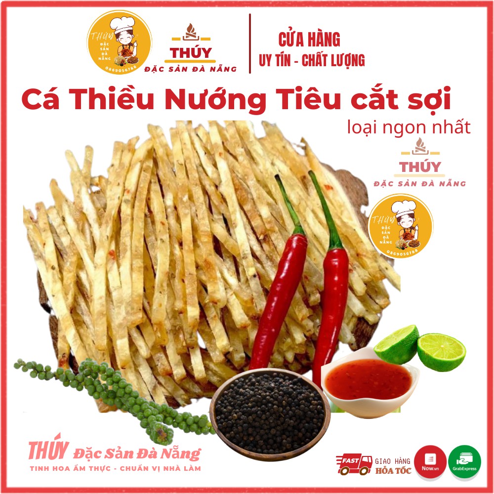 [ 500gr ] CÁ THIỀU NƯỚNG TIÊU Cao cấp ĐẶC SẢN ĐÀ Nẵng ăn liền