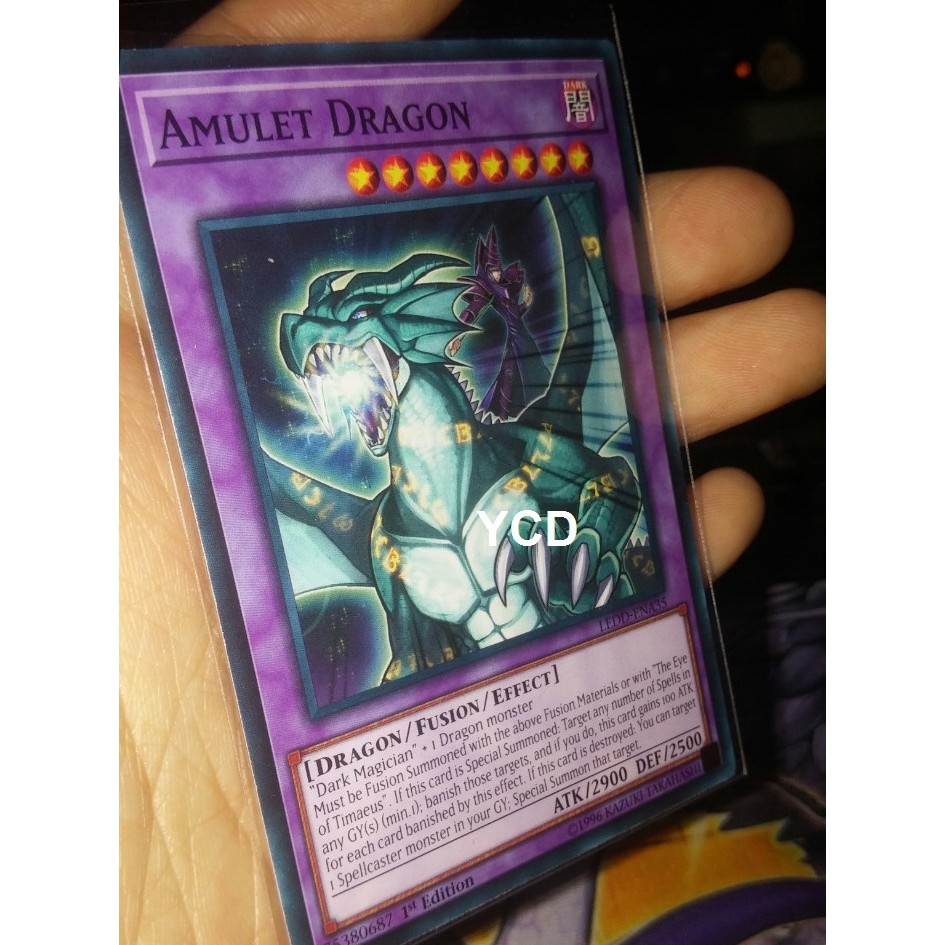 Thẻ bài yugioh chính hãng phù thủy cưỡi rồng Amulet Dragon –Common
