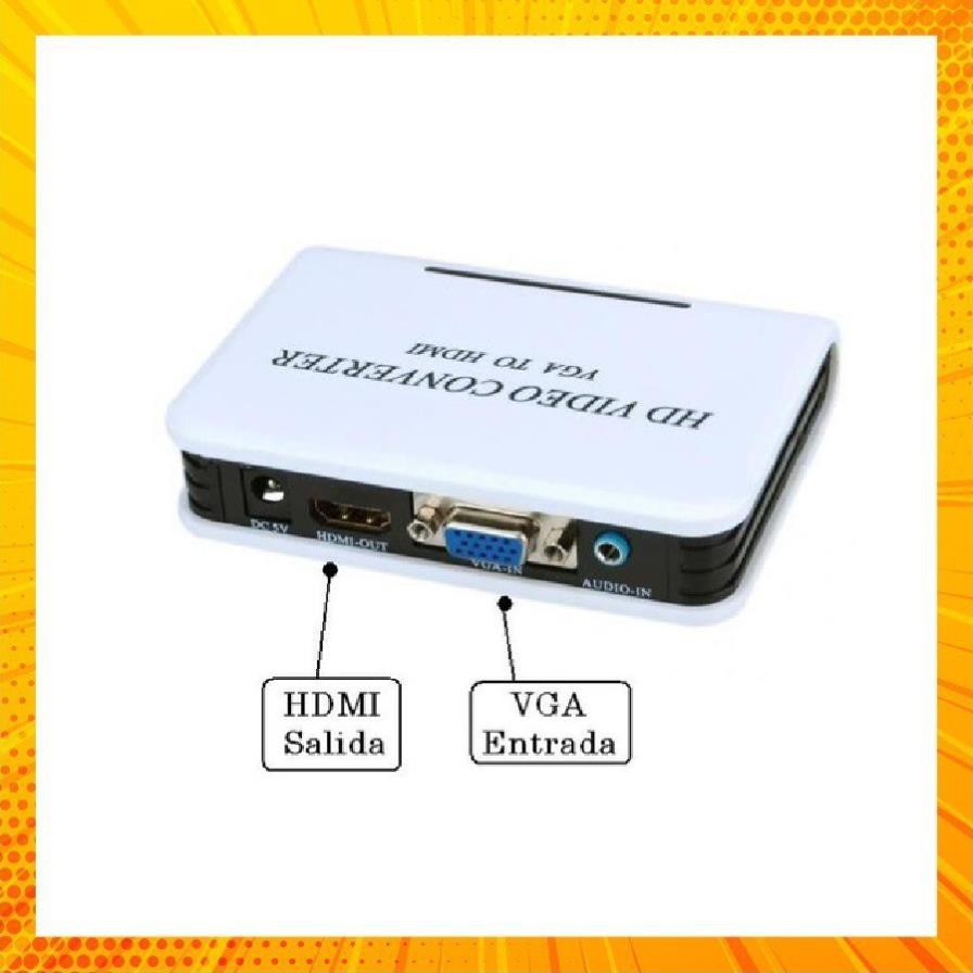 BOX CHUYỂN TÍN HIỆU TỪ VGA RA HDMI. HIỆU FY1316W. VI TÍNH QUỐC DUY