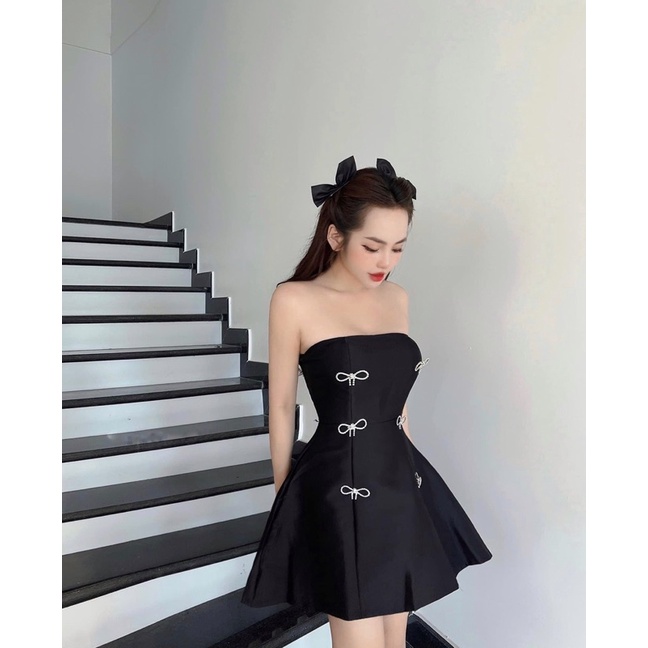Váy đầm cup đính nơ dự tiệc sang chảnh Felicia