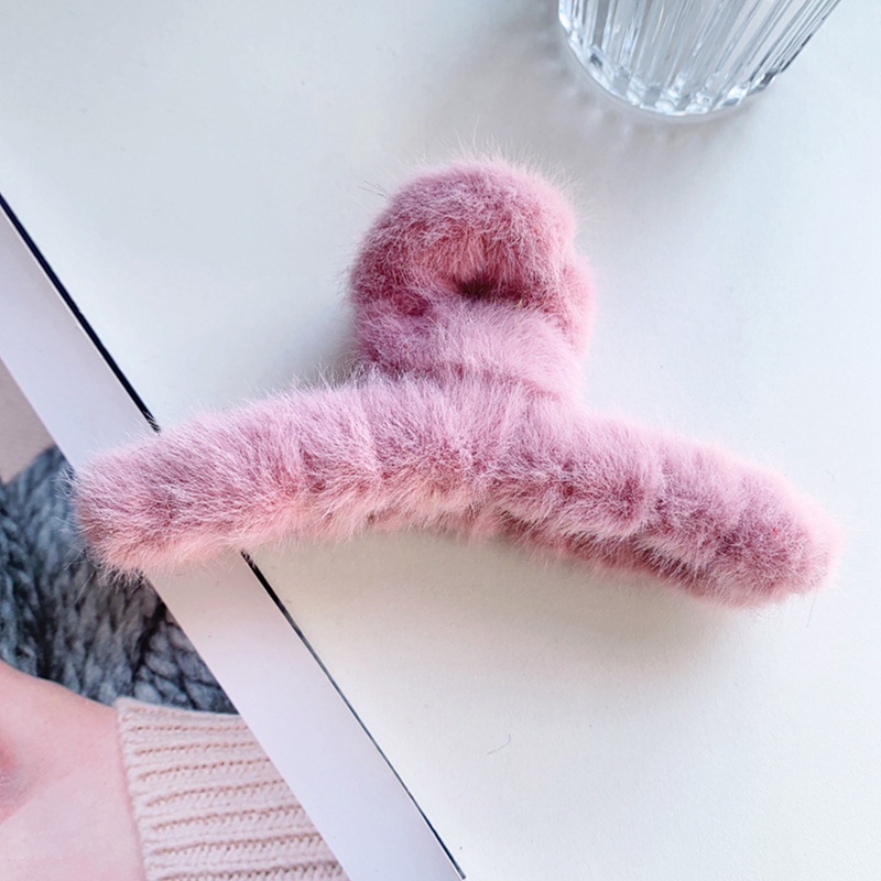 Ygt Kẹp Tóc Đính Lông Giả Thời Trang Thu Đông Hàn Quốc Cho Nữ