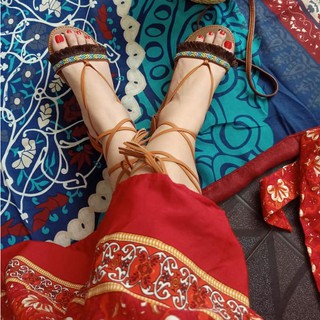 GIÀY SANDAL CỘT DÂY THỔ CẨM