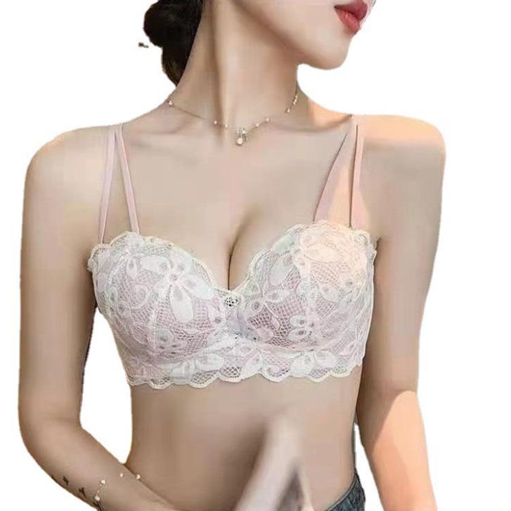 Áo Lót Nữ Đệm Dày Hình Bàn Tay Thông Hơi Không Gọng Nâng Ngực Ren 2 Dây Trong 1 Đẹp Tinh Tế _0779 -