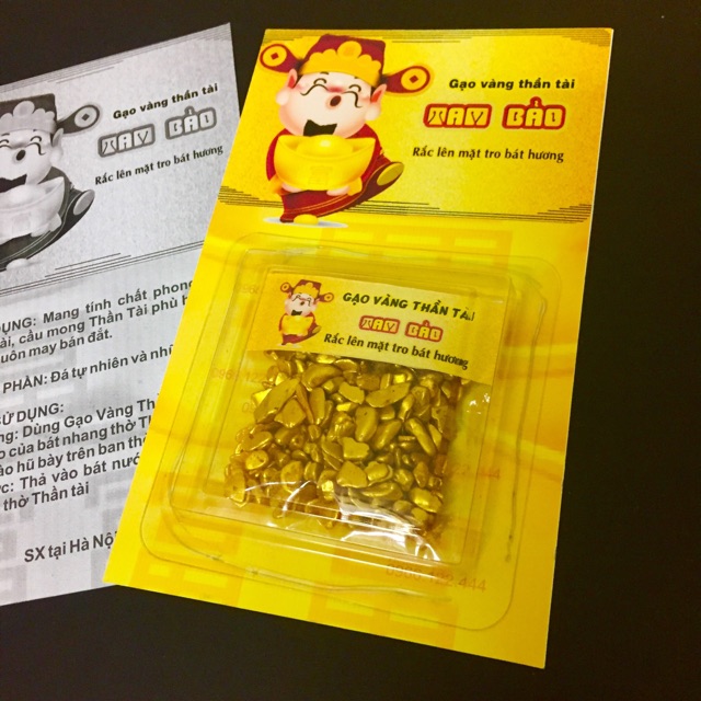 GẠO VÀNG THẦN TÀI (đặc biệt tặng kèm 1 thẻ hương VIP) | BigBuy360 - bigbuy360.vn