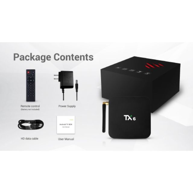 Android Tivi Box Tanix TX6s - RAM 4GB/32GB - Android 9.0 - Chip Allwinner H6