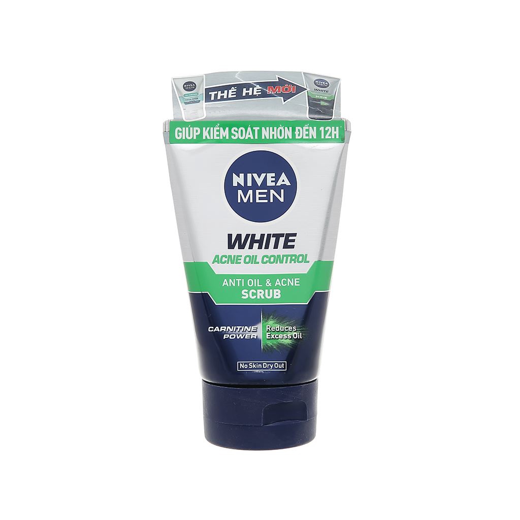 Sữa rửa mặt Nivea men, Extra White | Anti-acne | Oil Control Bùn khoáng Kiểm soát nhờn & Ngăn ngừa 100g