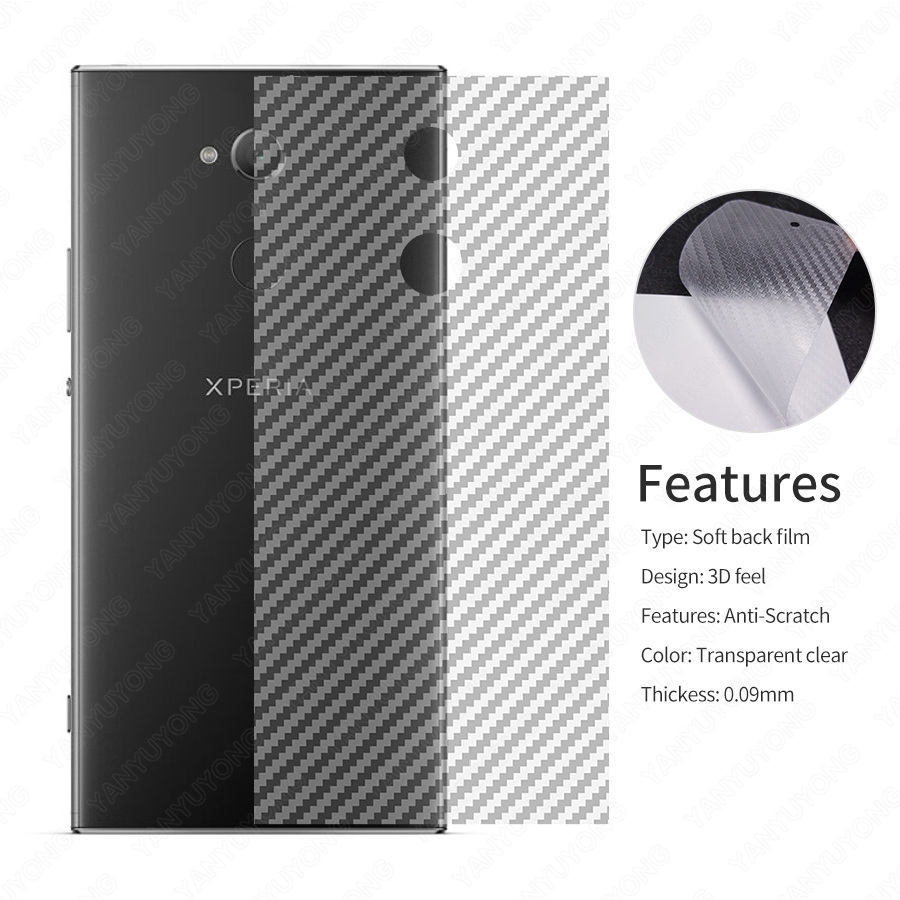 Skin Dán Lưng Điện Thoại Miếng dán màn hình Chống Vân Tay cho Sony Xperia Xz1 Xz2 Compact Xz3 Xa Xa1 10 Plus Xa2 Ultra Xa3 Xz