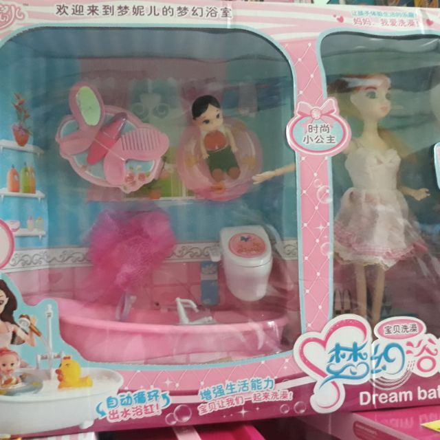 Đồ chơi búp bê tắm rửa cho em bé búp bê