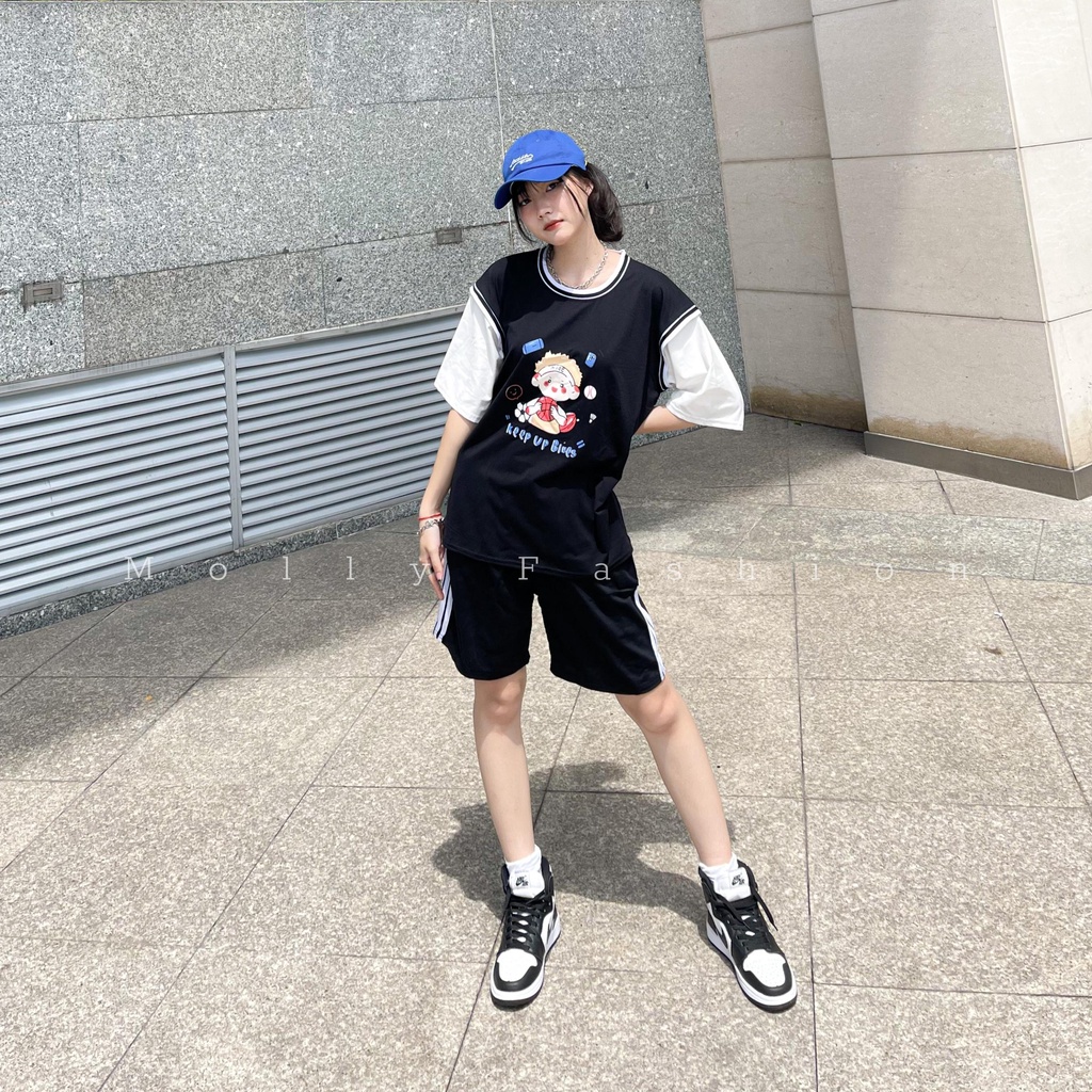 Set Đồ Bộ Bóng Rổ Nam Nữ BOY NICE phong các Ulzzang, Phom Unisex Freesize Molly Fashion