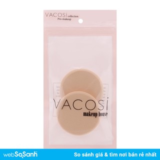 Bông Phấn Vacosi Ướt Tròn Nhỏ ( bịch 2 miếng )