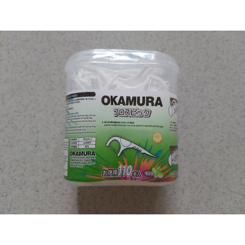 COMBO 5 TĂM CHỈ KẼ RĂNG HỘP 110 QUE OKAMURA NHẬT