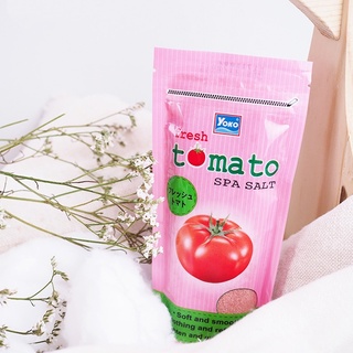 Muối tắm Yoko spa milk salt Tomato tẩy tế bào chết ngừa thâm dưỡng trắng vùng nách và bikini Thái Lan 300gr review tốt
