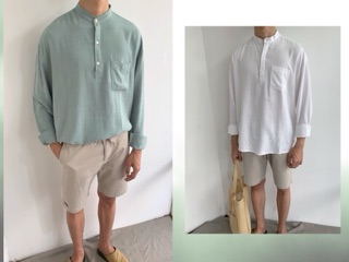 SƠ MI CỔ TRỤ NAM LINEN