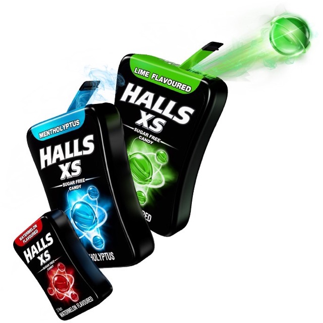 Kẹo ngậm không đường Halls XS - Hộp 15gr