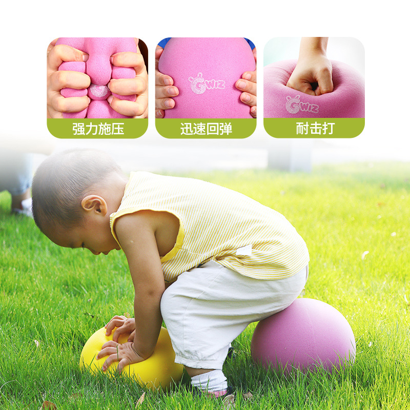 Bóng Đồ Chơi Ba Màu Mềm Mại Đàn Hồi Không Làm Đau Sàn Cho Trẻ Mẫu Giáo