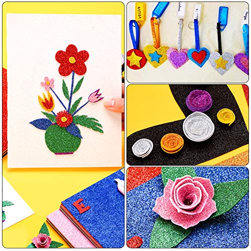 Xốp nhũ, xốp kim tuyến khổ 40*50 cm, 30*40 cm, A4 làm hoa, đồ handmade, cắt chữ trang trí đẹp
