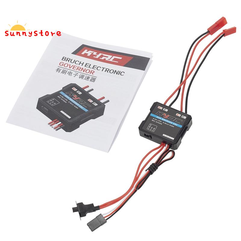 Bộ Điều Khiển Tốc Độ Động Cơ Chổi Than 40a Esc Cho Xe Hơi Điều Khiển Từ Xa Wpl C24 C34 Mn D90 Mn99S Mn86S